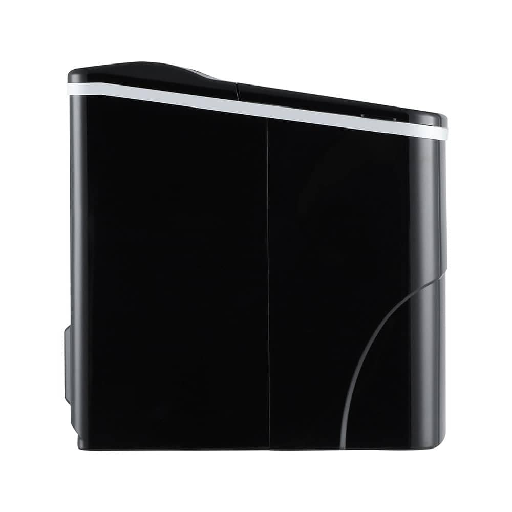 Devanti Ice Maker 2L Stainless Steel - 12kg/Day Portable Countertop Ice Machine with LED Control, Black
