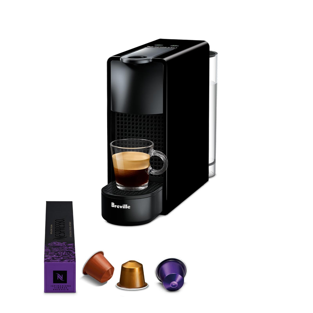 Nespresso Essenza Mini Espresso Machine by Breville BEC220BLK - Ultra Compact Coffee Pod Machine, Black