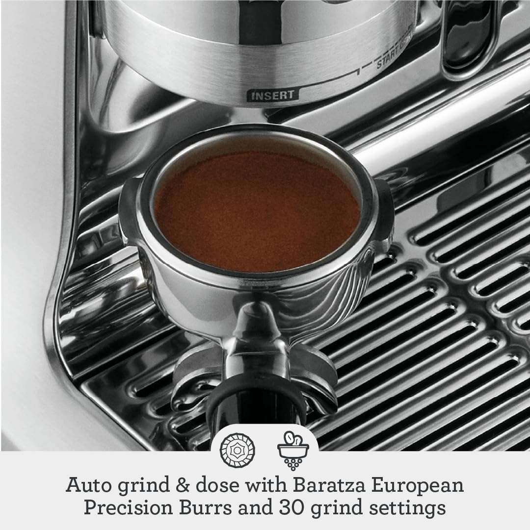 Breville Barista Touch Espresso Machine BES880BSS - Touch Screen, Auto Steam Wand, ThermoJet, Brushed Stainless Steel