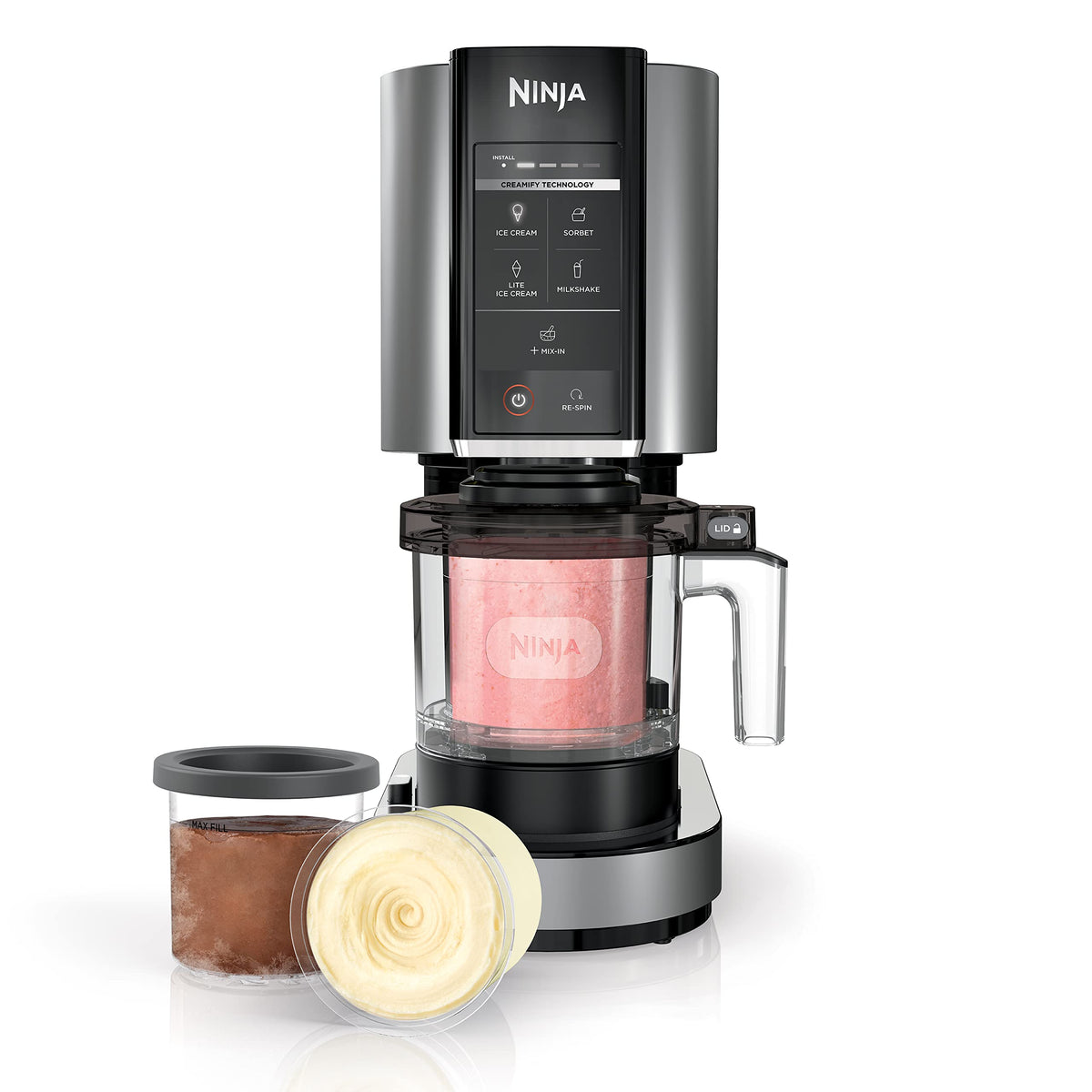 Ninja CREAMi Ice Cream Maker NC300 - Frozen Dessert Machine with 5 Programs, Makes Gelato, Sorbet, Milkshakes