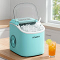Devanti Ice Maker Machine 1.3L - 12kg/Day Bullet Ice in 6 Mins, Green Portable Countertop Ice Cube Maker