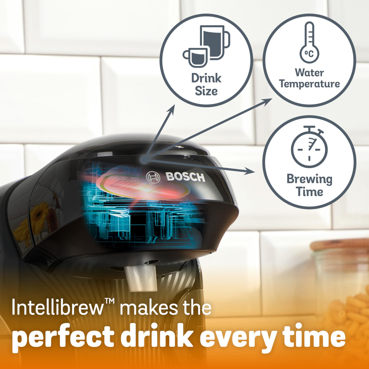 Tassimo Style Friendly TAS112EGBC Pod Coffee Machine with 40 Kenco Drinks Bundle - Black, Energy Class A+