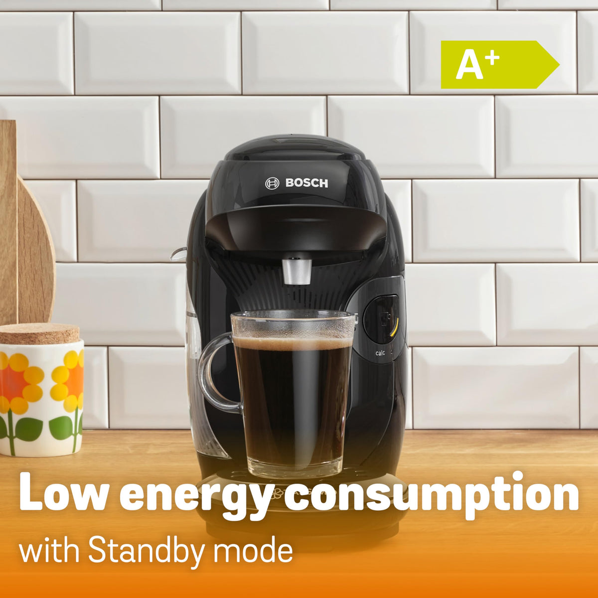 Tassimo Style Friendly TAS112EGBC Pod Coffee Machine with 40 Kenco Drinks Bundle - Black, Energy Class A+