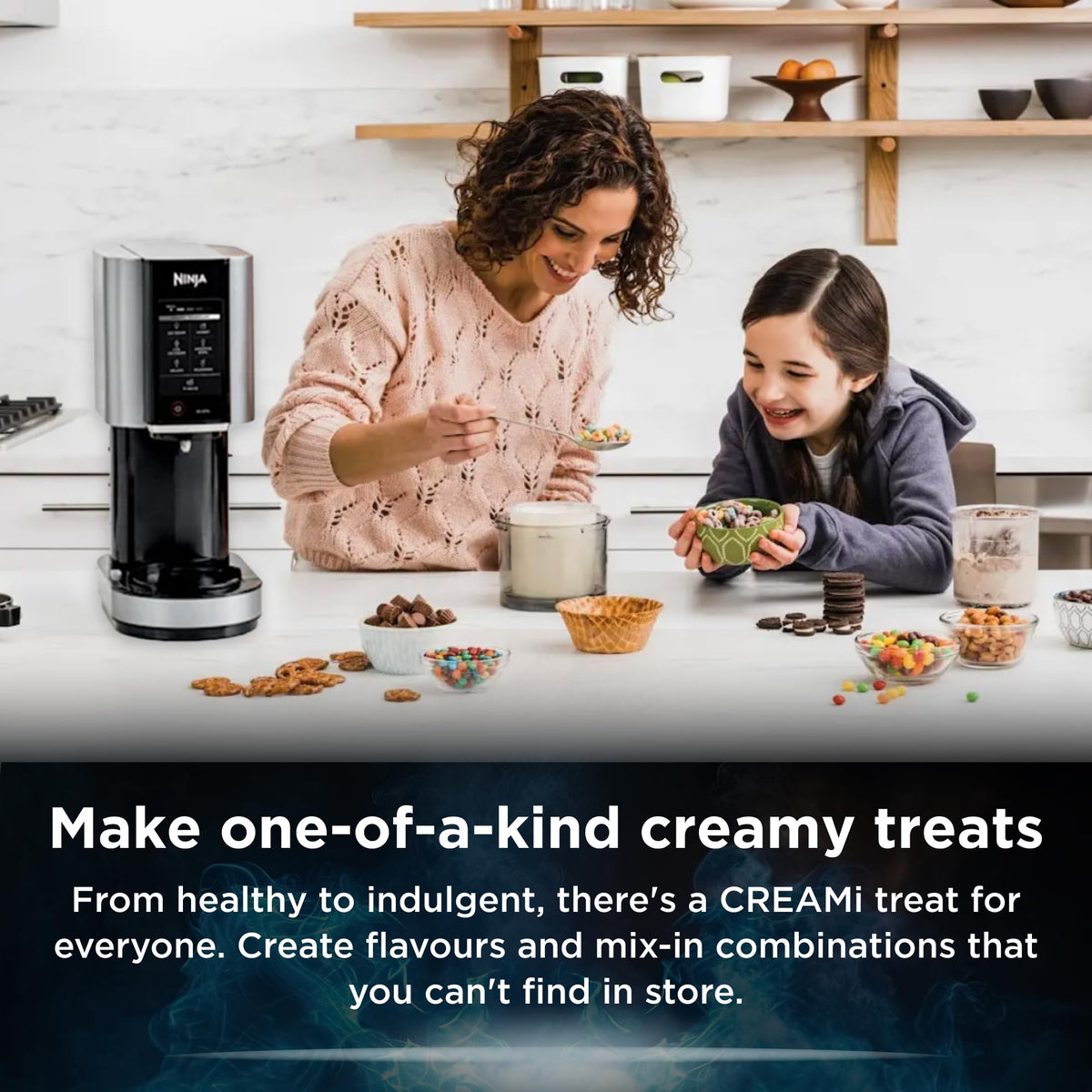 Ninja CREAMi Ice Cream Maker NC300 - Frozen Dessert Machine with 5 Programs, Makes Gelato, Sorbet, Milkshakes